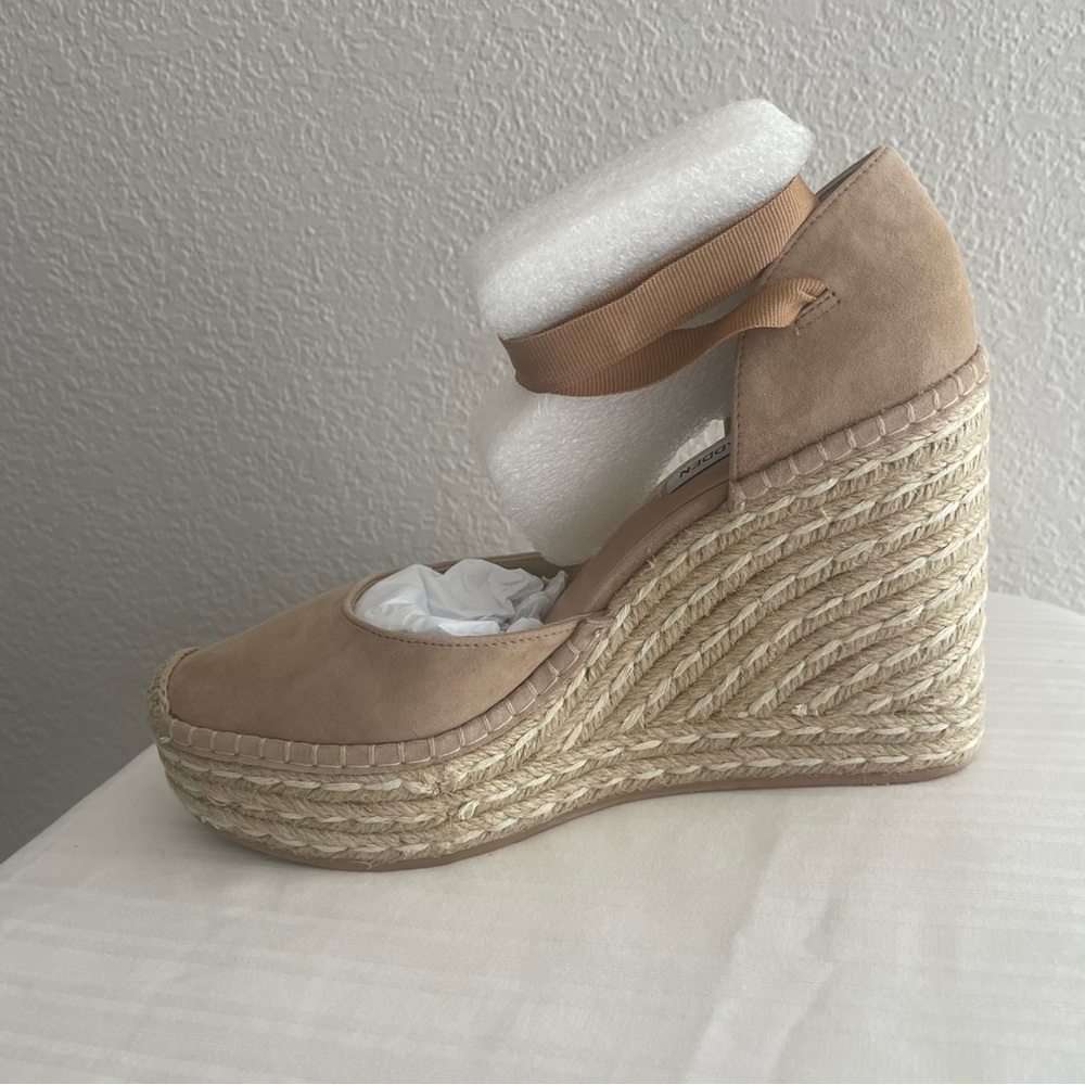 Steve Madden Lani Wedges- Calf length ties -  Never Worn!